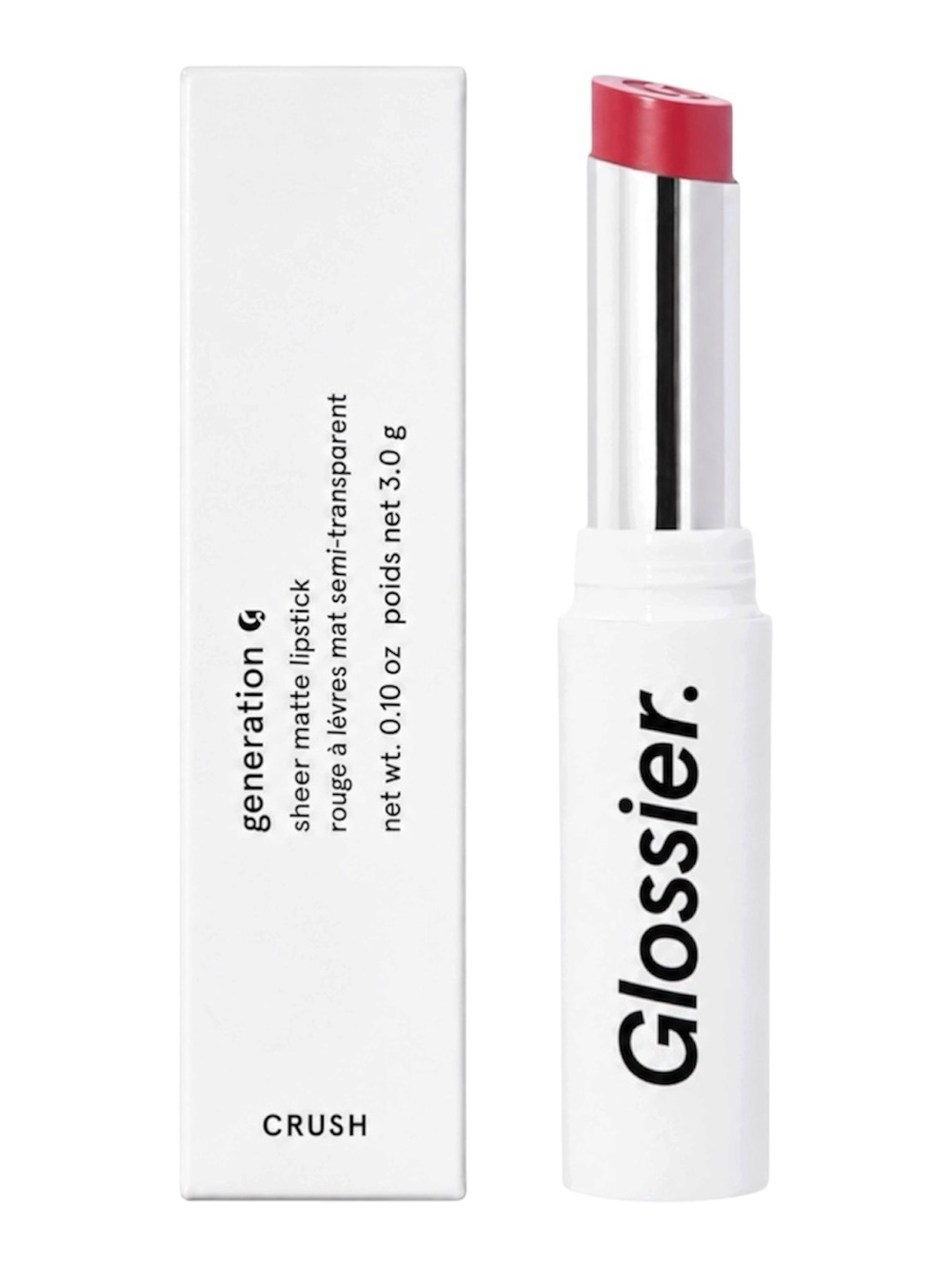 GLOSSIER SHEER MATTE LIPSTICK IN CRUSH - BNIB